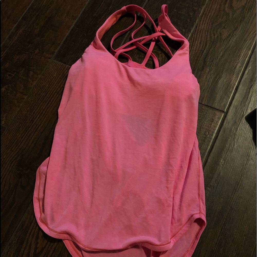 Coral pink LuLu shirt